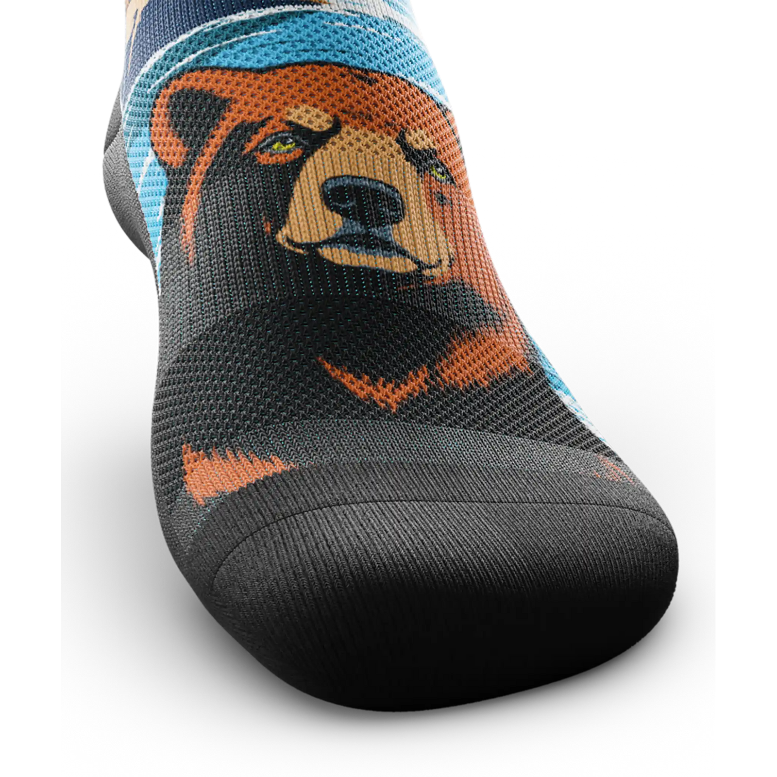 Outway Grizzlies Crew unisex running socks - Brown / Blue