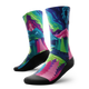 Outway Lost Paradise Crew Chaussette de course à pied unisexe - Vert / Bleu