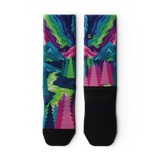 Outway Lost Paradise Crew unisex running socks - Green / Blue