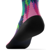 Outway Lost Paradise Crew unisex running socks - Green / Blue