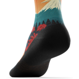 Outway Northbound Quarter unisex running socks - Black / Orange