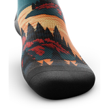 Outway Northbound Quarter unisex running socks - Black / Orange