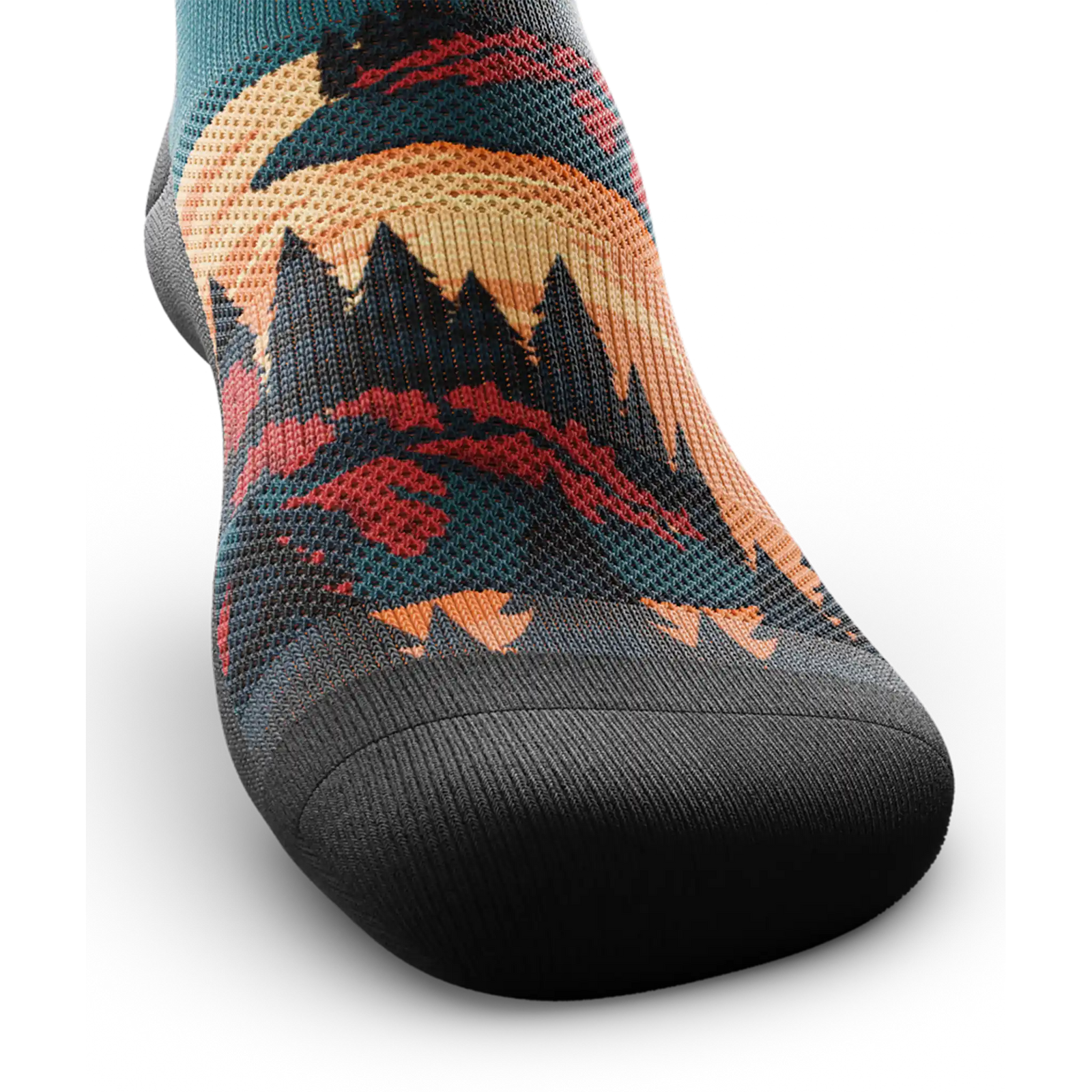 Outway Northbound Quarter unisex running socks - Black / Orange