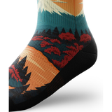 Outway Northbound Quarter unisex running socks - Black / Orange
