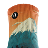 Outway Northbound Quarter unisex running socks - Black / Orange
