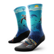 Outway Oceanic Sanctuary Crew Chaussette de course à pied unisexe - Bleu / Noir