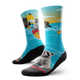 Outway Paddle Bandit Crew Chaussette de course à pied unisexe - Bleu / Noir