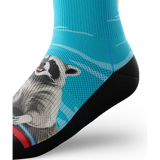 Outway Paddle Bandit Crew Chaussette de course à pied unisexe - Bleu / Noir