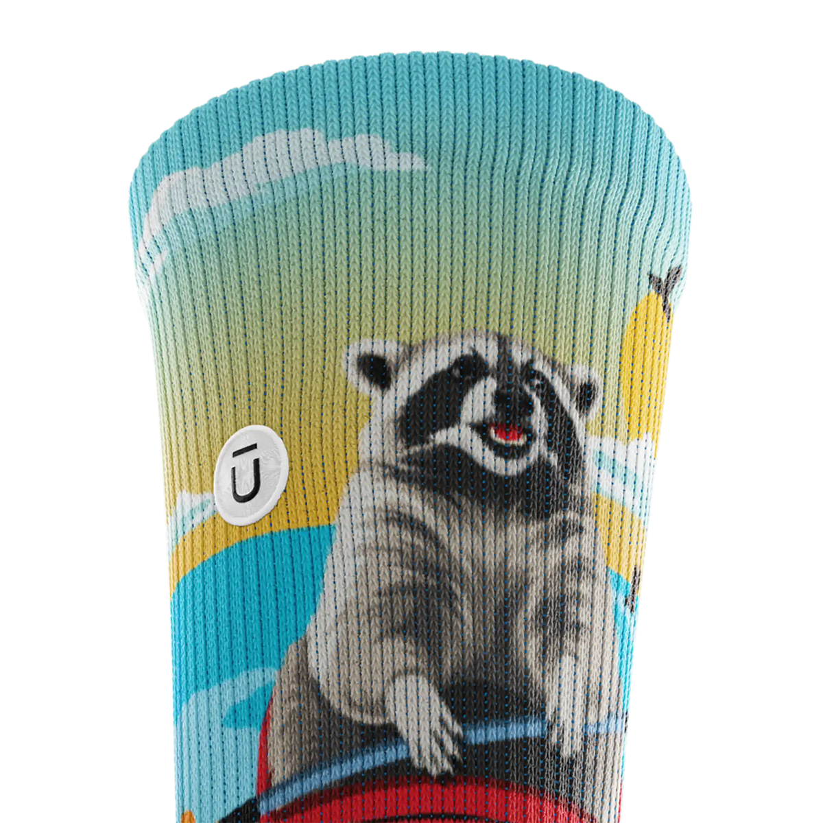Outway Paddle Bandit Crew Chaussette de course à pied unisexe - Bleu / Noir