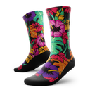 Outway Plantastic Crew Chaussette de course à pied unisexe - Noir / Vert