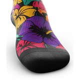 Outway Plantastic Crew unisex running socks - Black / Green