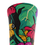 Outway Plantastic Crew unisex running socks - Black / Green