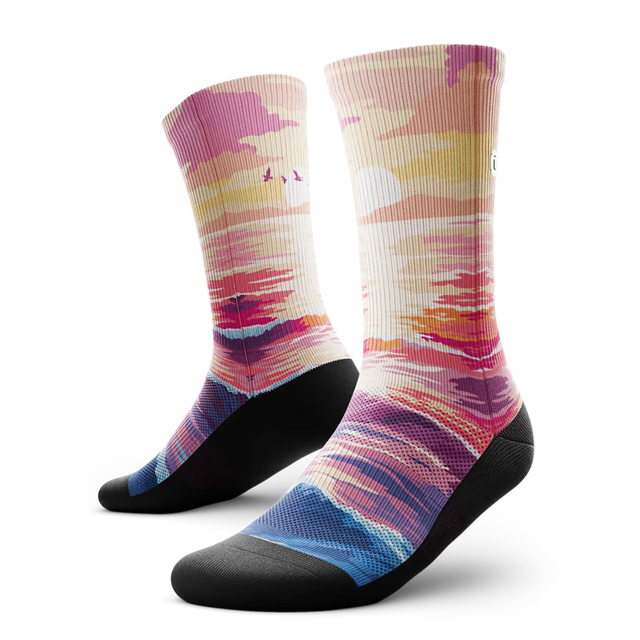 Outway Sunkissed Waves Crew Chaussette de course à pied unisexe