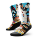 Outway Sushi Purrfection Crew Chaussette de course à pied unisexe - Bleu / Noir