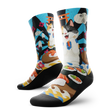 Outway Sushi Purrfection Crew Chaussette de course à pied unisexe - Bleu / Noir
