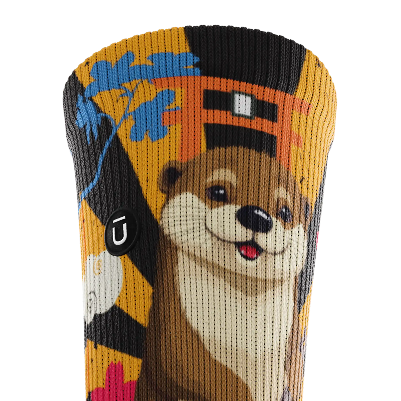 Outway Wagyu Waddle Crew unisex running socks - Brown / Orange