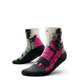 Outway Wild Spectrum Quarter Chaussette de course à pied unisexe - Noir / Rose
