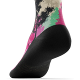 Outway Wild Spectrum Quarter unisex running socks - Black / Pink