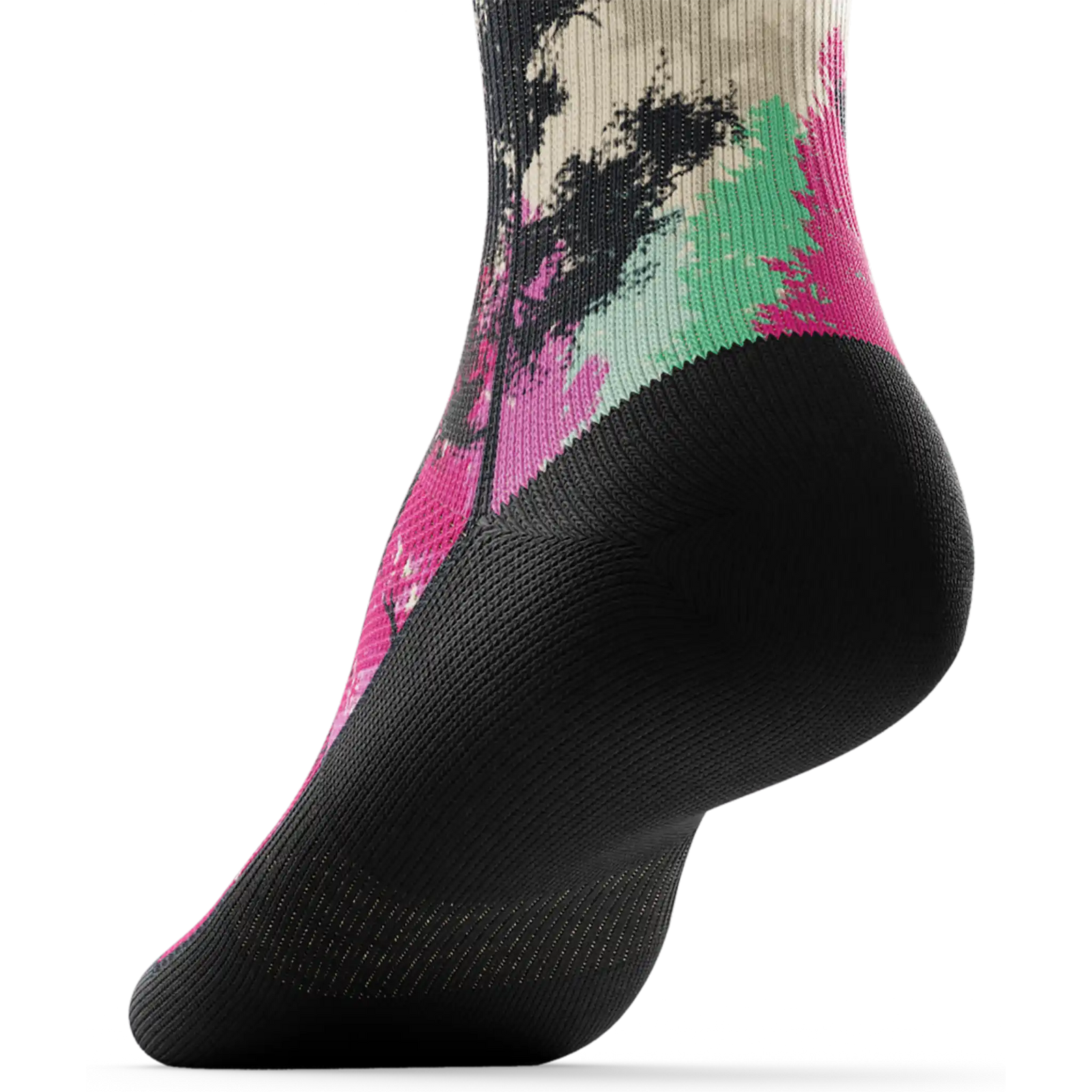 Outway Wild Spectrum Quarter unisex running socks - Black / Pink