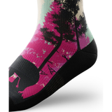 Outway Wild Spectrum Quarter unisex running socks - Black / Pink