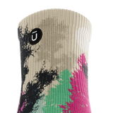 Outway Wild Spectrum Quarter unisex running socks - Black / Pink