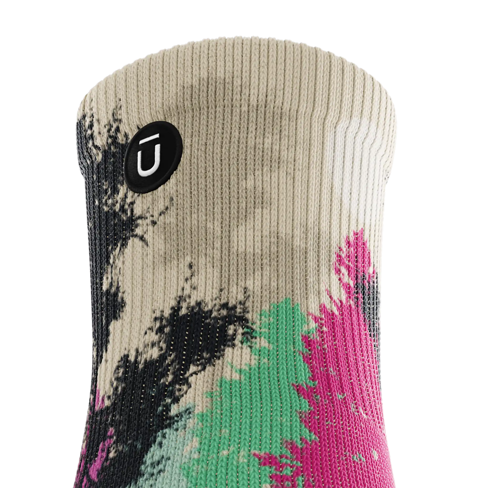 Outway Wild Spectrum Quarter unisex running socks - Black / Pink