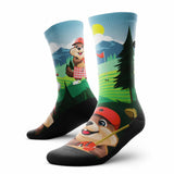 Outway Outway Beaver Wood Crew Chaussette de course à pied unisexe