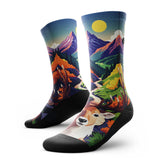 Outway Outway Where Trails Begin Crew unisex running socks
