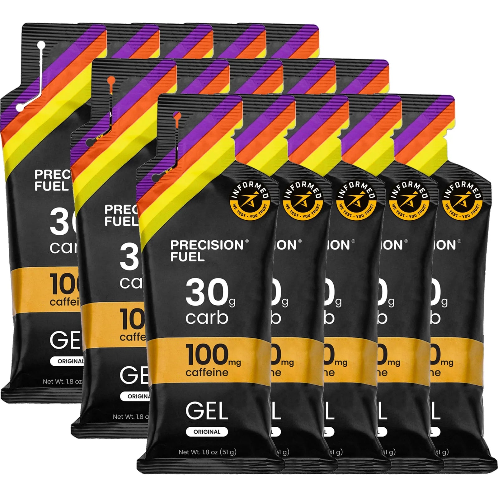 Precision Fuel & Hydration PF 30 Caffeine Gel énergétique caféiné - boîte de 15