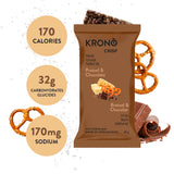 Krono Barre de riz croustillant Bretzel et chocolat - Boîte de 12