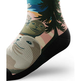 Outway Prince Edward Crew unisex running sock - Blue / Beige - side view
