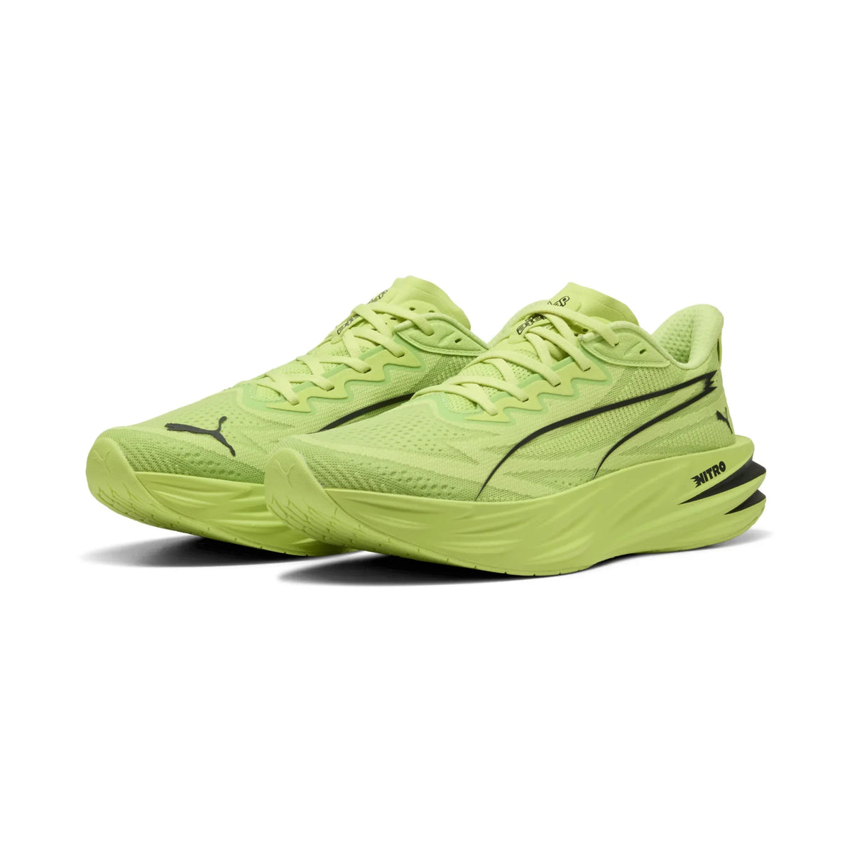 Puma Deviate Pure Nitro Men's Running Shoes - Sunny Lime / Black