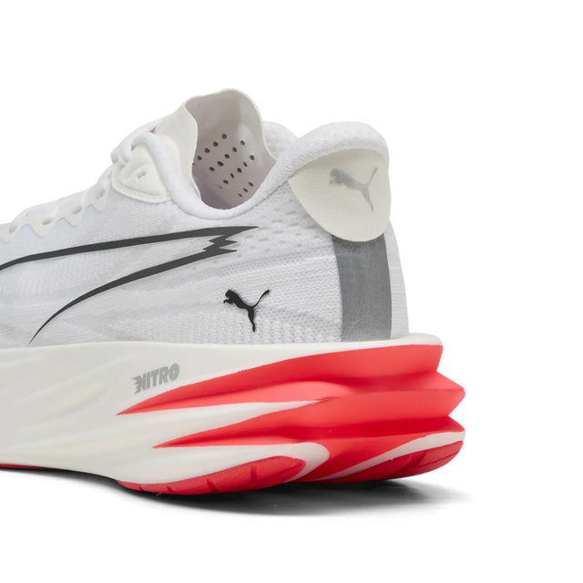 Puma Deviate Pure Nitro Women's Running Shoes - Puma White / Ultra Red