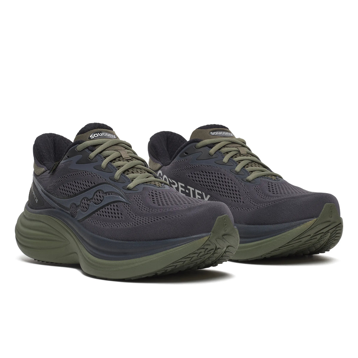 Saucony Triumph 24 GTX chaussures de course à pied homme - Ebony / Fatigue