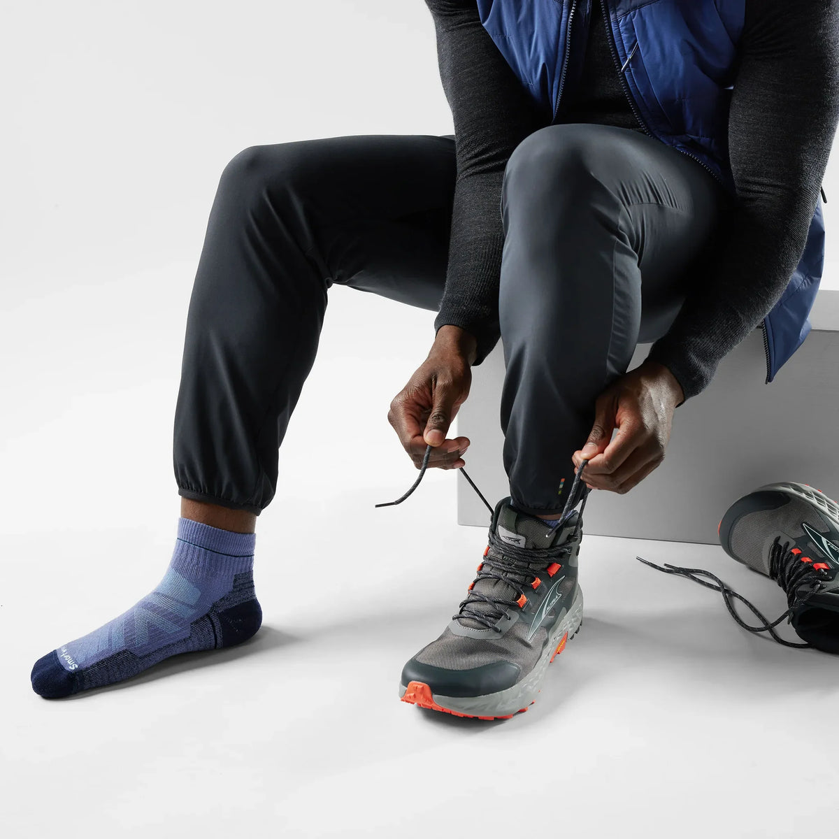 Smartwool Hike Light Cushion chaussettes basses homme - Bleu nuit tombante, deuxième vue