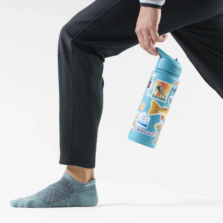 Smartwool Run Zero Cushion chaussettes basses homme - Sarcelle poussiéreux, deuxième vue
