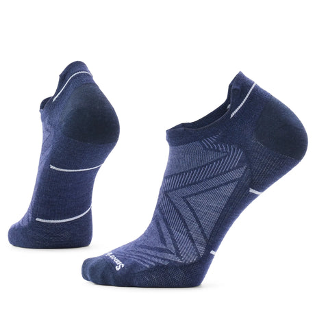 Smartwool Run Zero Cushion chaussettes basses homme - Bleu marine profond / Blanc, vue principale