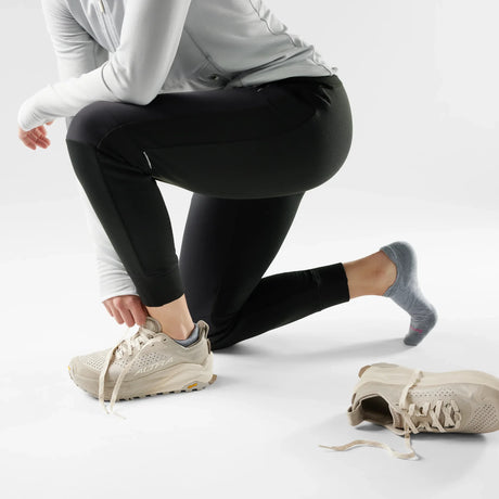 Smartwool Run Targeted Cushion chaussettes basses de course femme - Gris pâle / Blanc, deuxième vue
