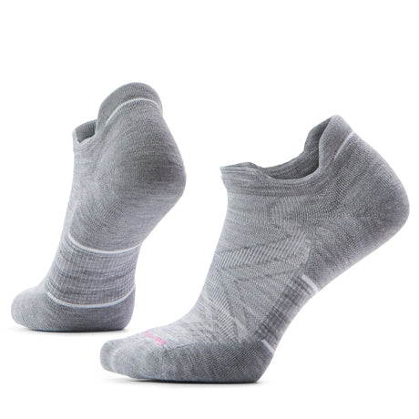 Smartwool Run Targeted Cushion chaussettes basses de course femme - Gris pâle / Blanc, vue principale