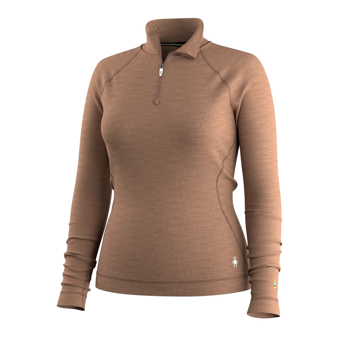 Smartwool Haut de base à demi-zip Classic Thermal Merino pour femme – Chiné moka (vue détaillée 10)