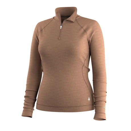 Smartwool Haut de base à demi-zip Classic Thermal Merino pour femme – Chiné moka (vue détaillée 10)