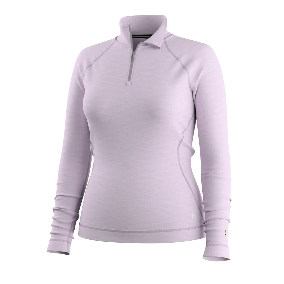 Smartwool Haut de base à demi-zip Classic Thermal Merino pour femme – Chiné ciel lavande (vue détaillée 10)