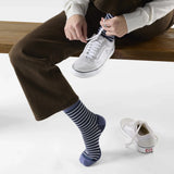 Smartwool chaussette de tous les jours Pin Stripe pour femme - Bleu marine profond, deuxième vue