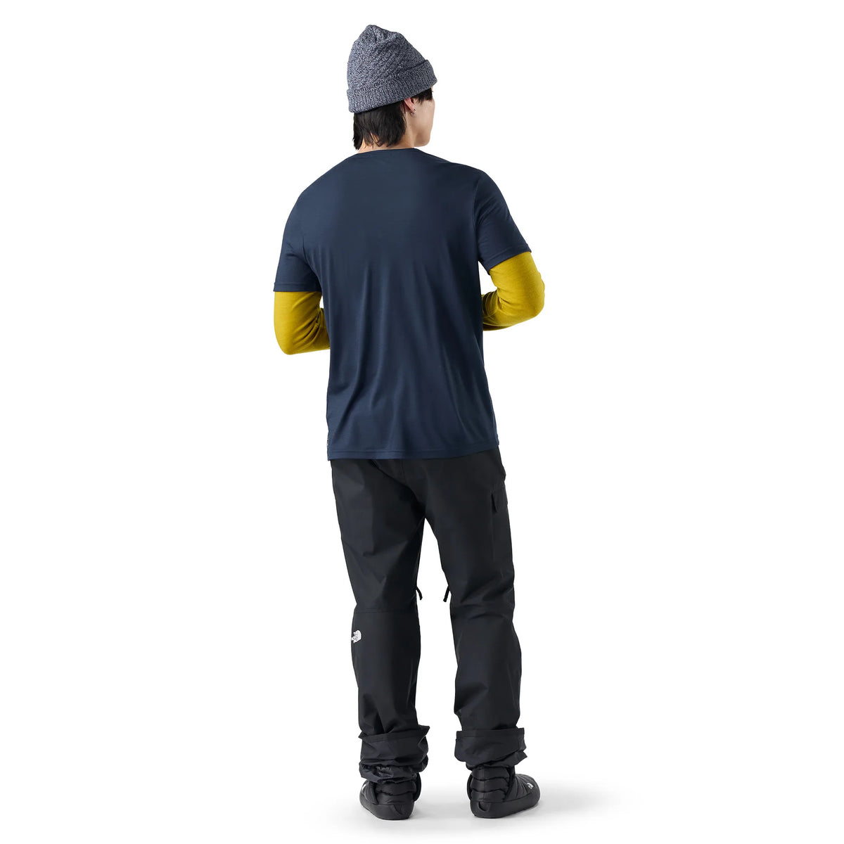 Smartwool t-shirt graphique Alpine Trace pour homme - Marine profond, vue de dos