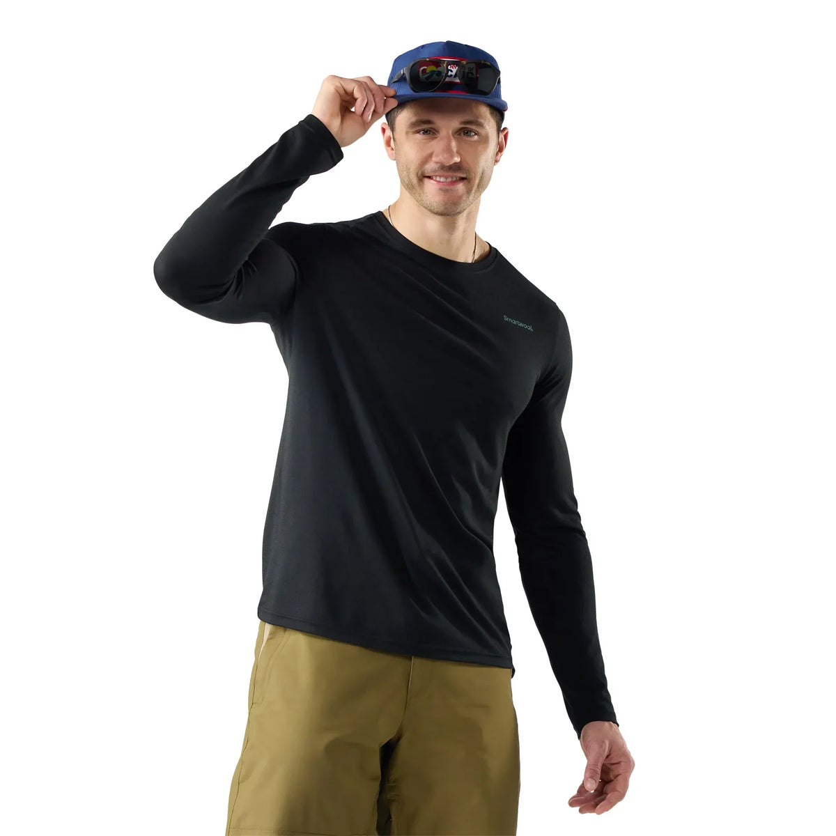 Chandail à manches longues Smartwool Summit Quest Active noir pour homme