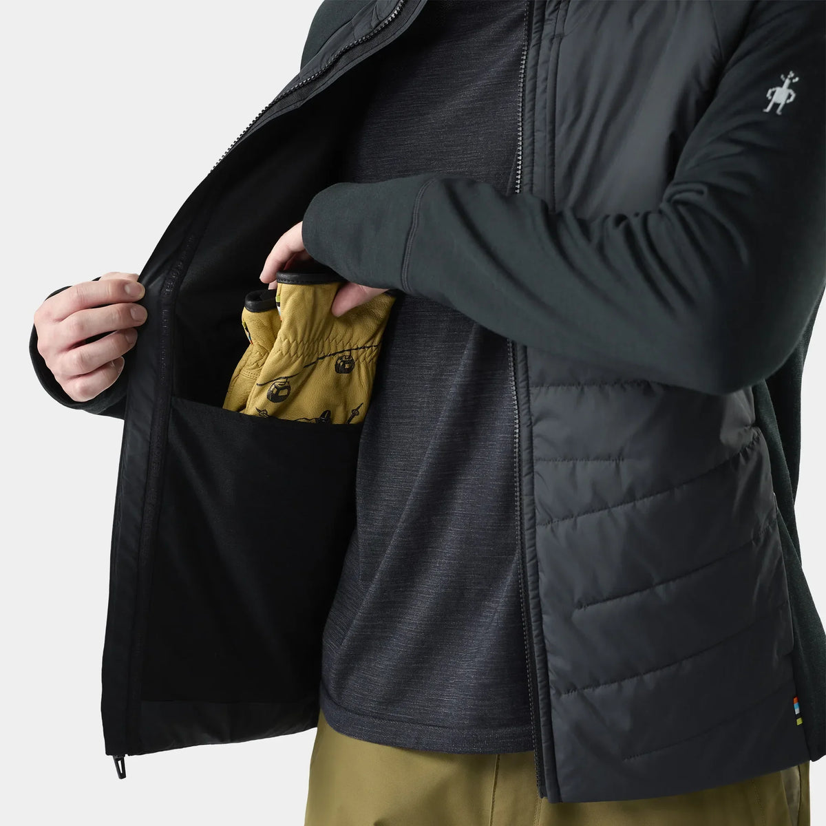 Smartwool Smartloft Hybrid manteau isolé pour homme – Noir (vue détaillée 2)