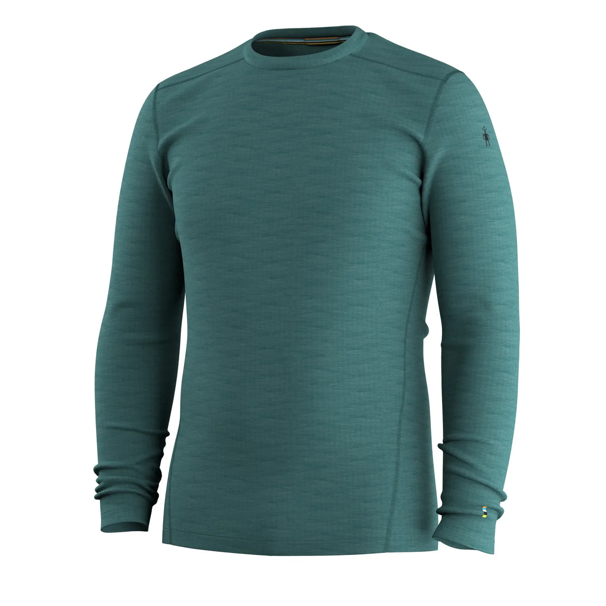 Chandail de base Smartwool Classic Thermal Merino pour homme – Chiné sarcelle foncé (vue détaillée 10)