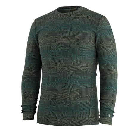 Chandail de base Smartwool Classic Thermal Merino pour homme – Anthracite Sommets Géo (vue détaillée 10)