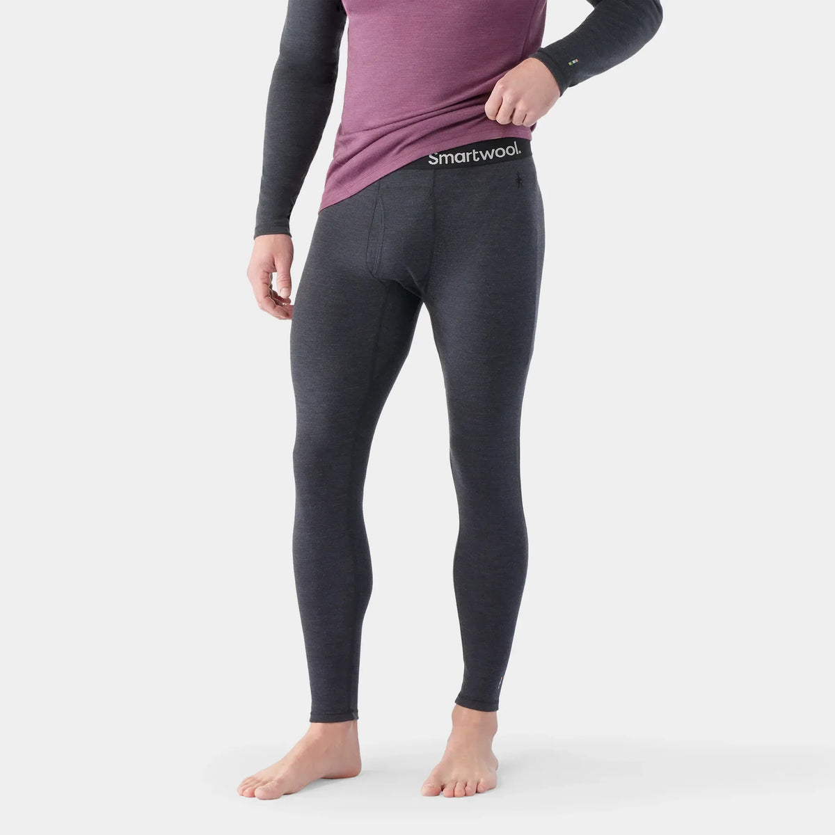 Smartwool caleçon long Classic Thermal Merino pour homme – Chiné Anthracite (vue principale)