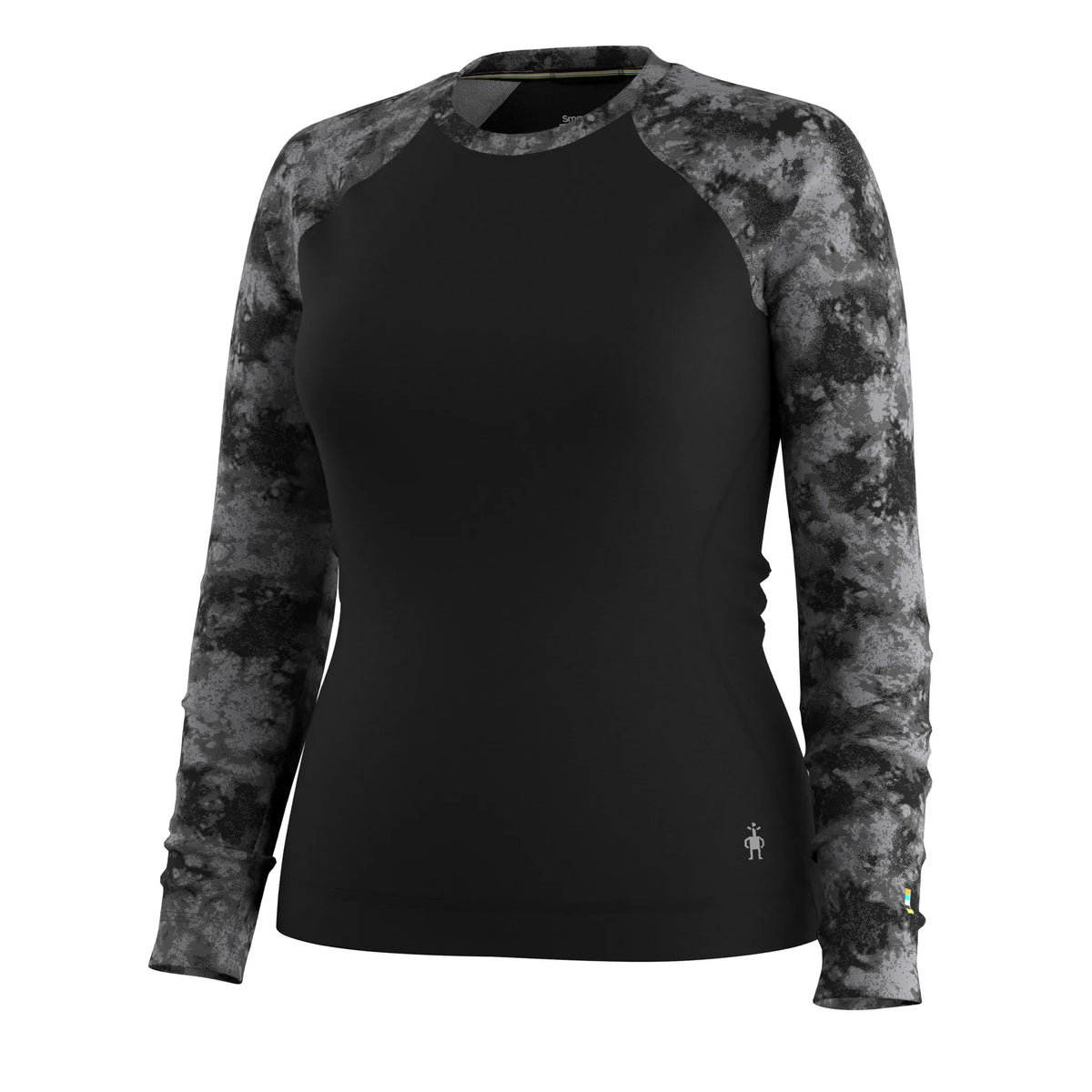 Smartwool haut de base Classic Thermal Merino pour femme – Tie-dye noir (vue détaillée 10)